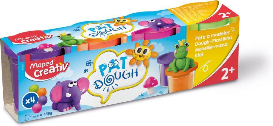 Maped Creativ Boetseerklei FANCY KLEUREN x 4 potjes van 120 gr