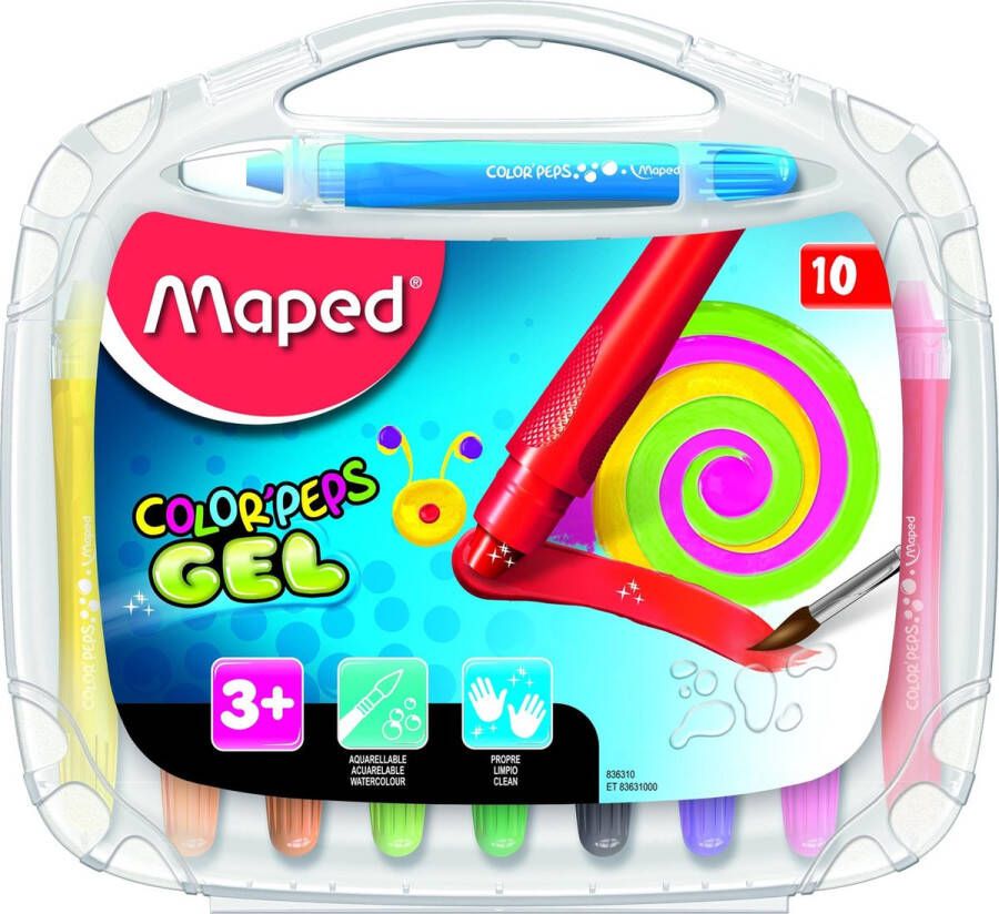 Maped Office Colorpeps gelkrijt in kunststof box x10