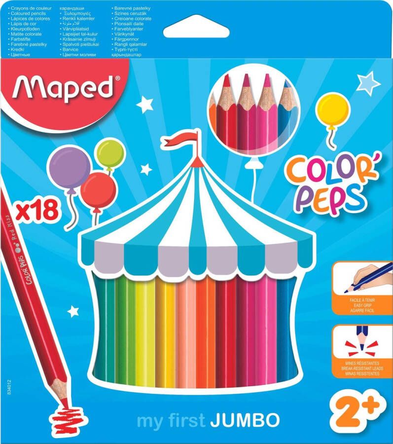 Maped Office COLOR'PEPS kleurpotlood EARLY AGE in ophangdoos x 18
