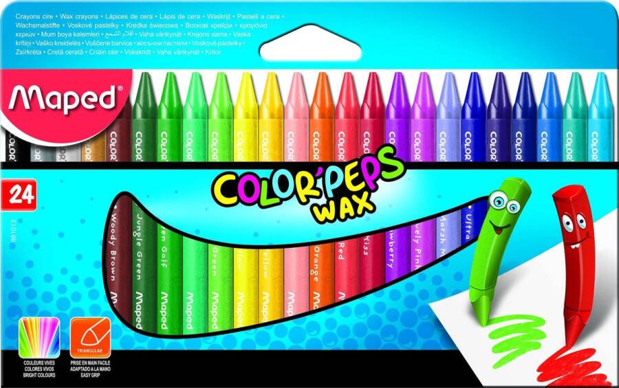 Maped Office Color'Peps WAX in kartonnen doos x 24