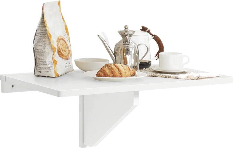 MARA Klaptafel Wandtafel Inklapbaar Wit 60 x 40 cm