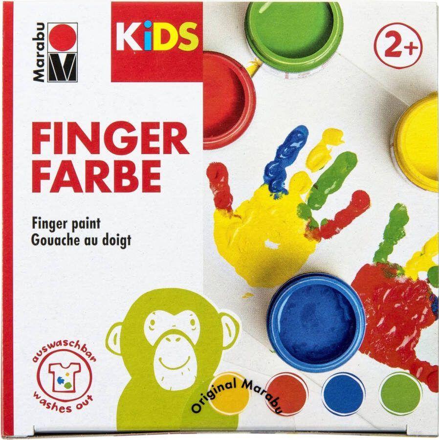 Marabu Kids Vingerverf 4 kleuren x 100 ml