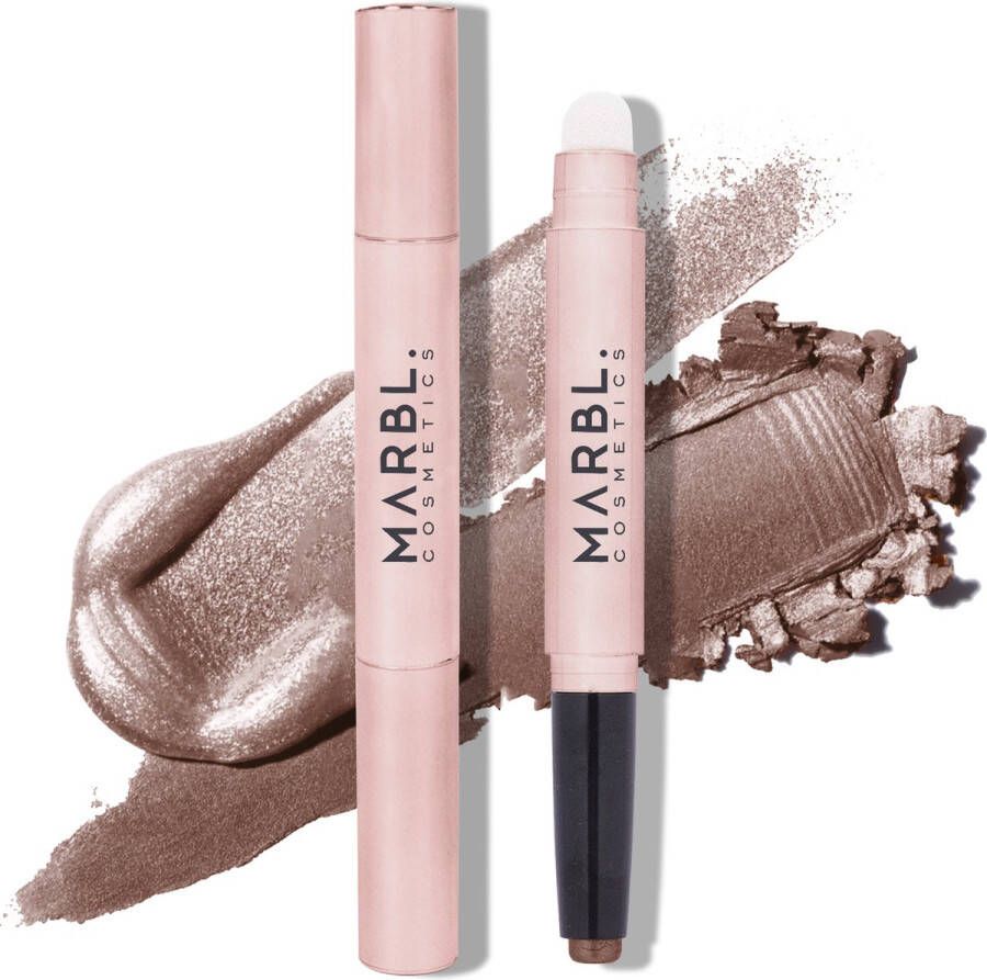 Marbl Cosmetics MARBL. Cosmetics Eyeshadow Stick Oogschaduw Palette Oogschaduw Stick Oogschaduw Potlood Vegan & Dierproefvrij Bronze