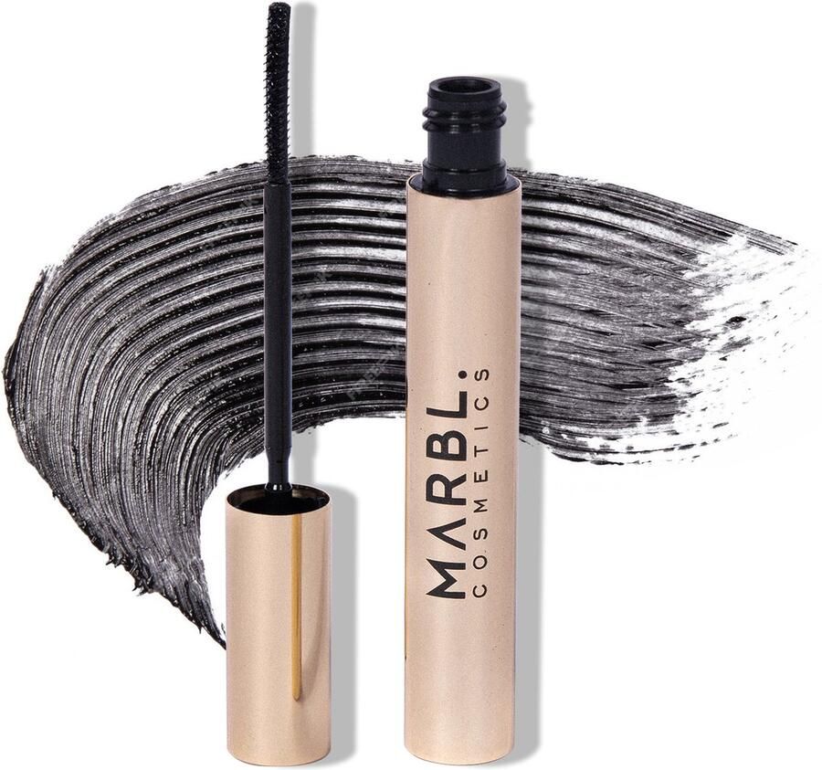 Marbl Cosmetics MARBL. Cosmetics Long Lasting Mascara Waterproof Mascara Waterproof Zwart Vegan & Dierproefvrij Zwart