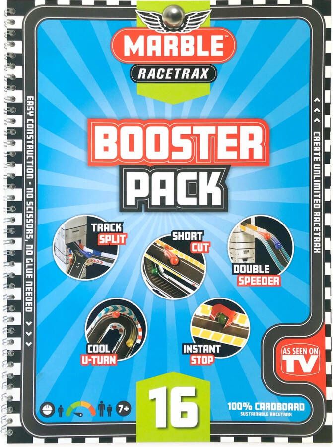 Marble Racetrax Knikkerbaan Racebaan Booster Pack Uitbreidingspakket 16 Sheets