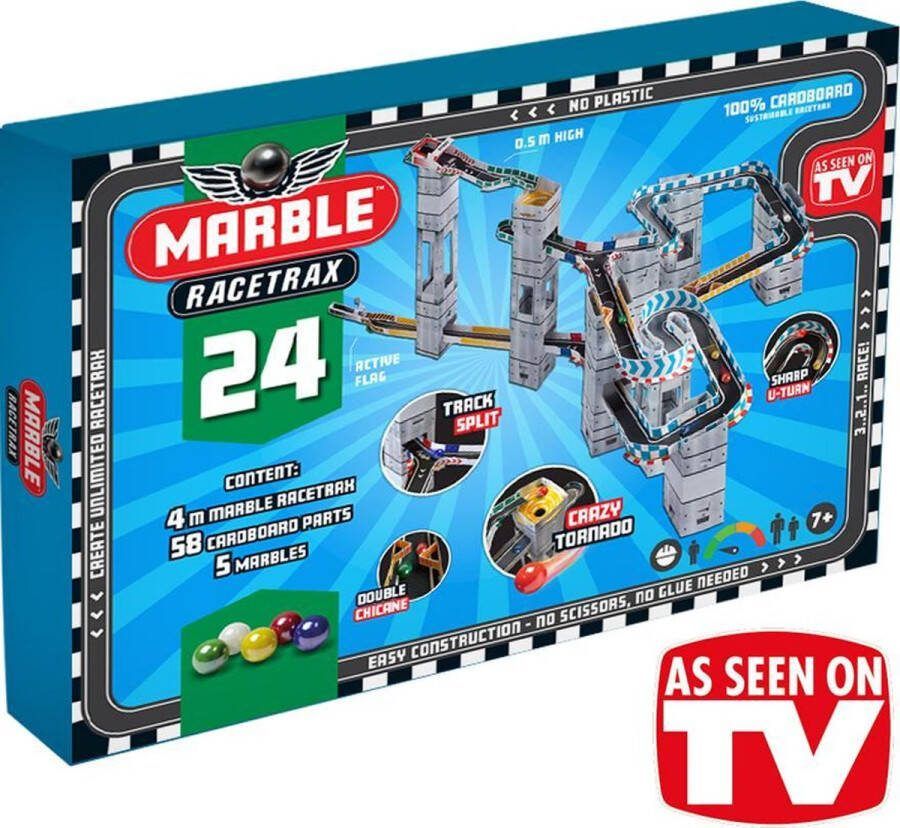 Marble Racetrax Starter Set Knikkerbaan Racebaan 24 Sheets 4 Meter