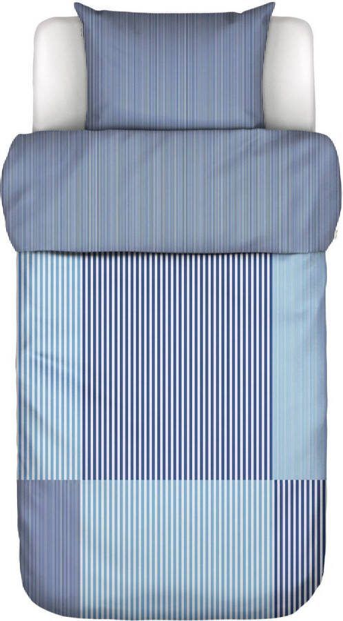 Marc O'Polo Ellan Dekbedovertrek Cool Cobalt Eenpersoons – 140x200 220 cm