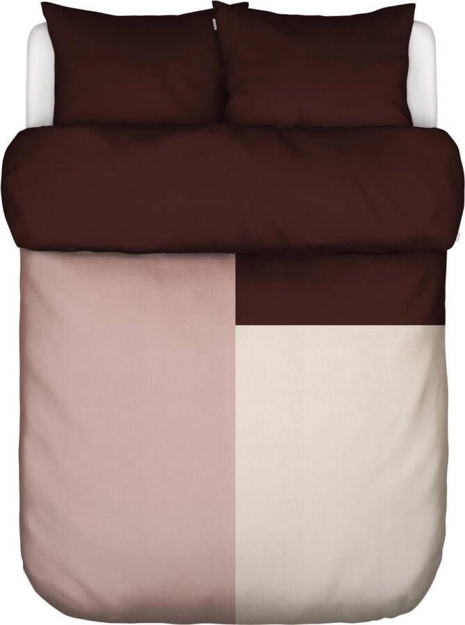 Marc O'Polo Ewon Dekbedovertrek Crimson Brown Lits-Jumeaux XL – 260x200 220 cm