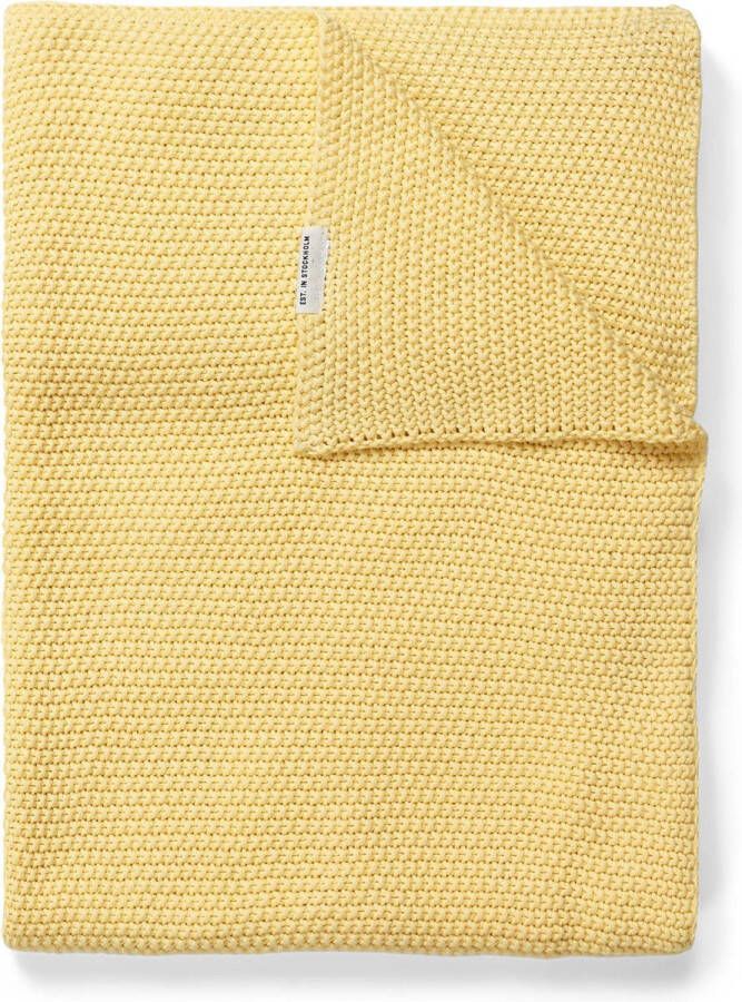 Marc O'Polo Nordic knit Plaid Pale Yellow 130 x 170 cm
