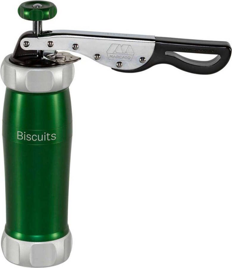 Marcato Atlas Deluxe koekjesmaker Koekjespers Met 20 sjablonen aluminium Groen
