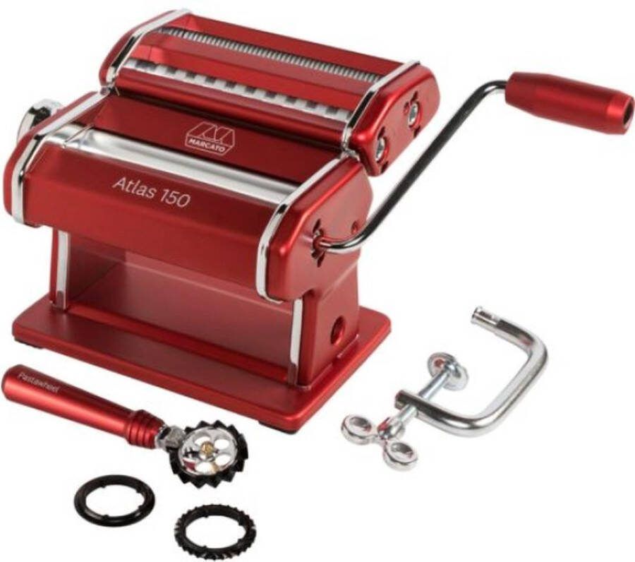 Marcato Pasta machine Atlas 150 Design Rood