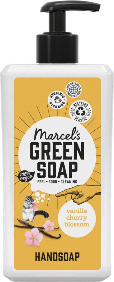 Marcel's Green Soap 6x Handzeep Vanille & Cherry Blossom 500 ml