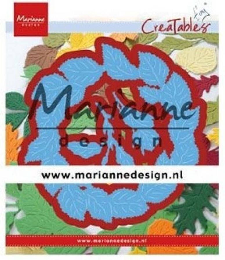 Marianne Design Creatables Snij en Embosstencil Bladeren Krans