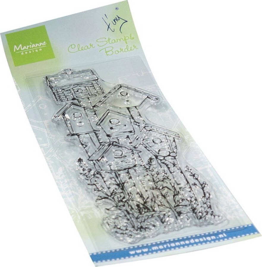 Marianne Design Marianne D Clear Stamps Tiny's Borders Vogelhuisjes TC0921 60x140mm (03-24)