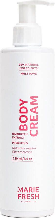 Marie Fresh Cosmetics Must have body cream Body creme Hydraterend creme Bodycrème Ramboetan-extract Natuurlijke crème 250 ml
