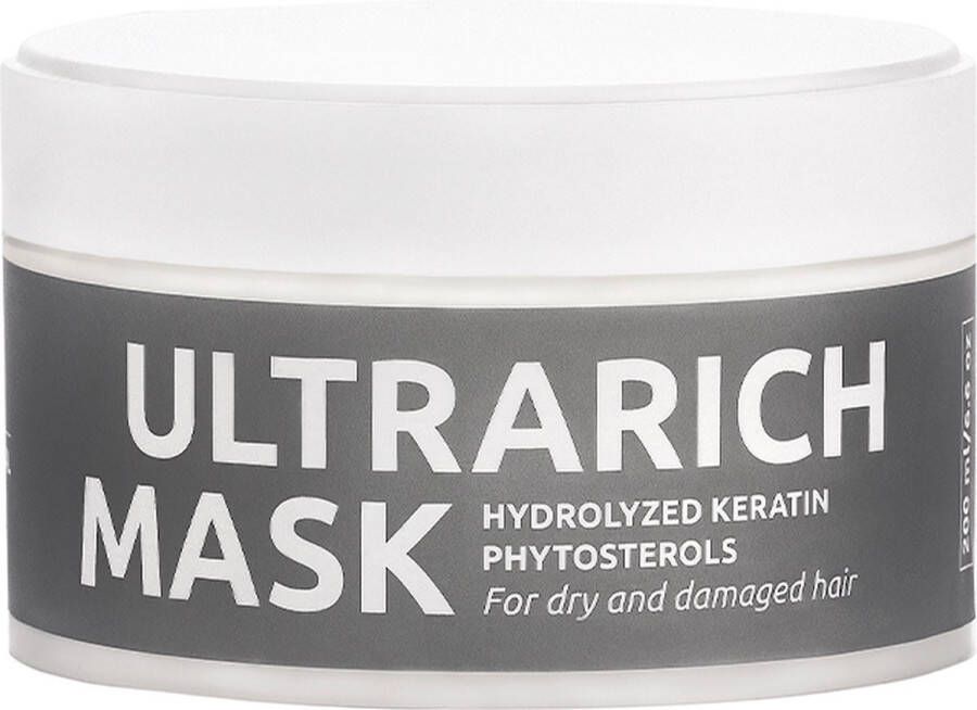 Marie Fresh Cosmetics Ultrarich restorative mask Natuurlijke ingrediente Haarmasker Hair repair mask Droog en beschadigd haar 200 ml