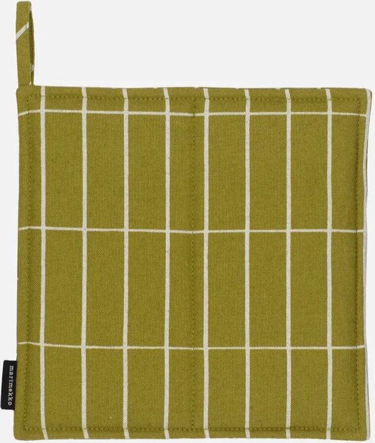 Marimekko Tiiliskivi Pannenlap Groen gestreept