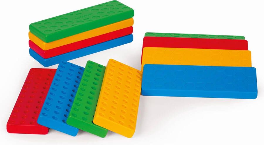 Marioinex Planken voor Junior blokken Budget blokken planken passen op alle blokjes bouwen en balanceren