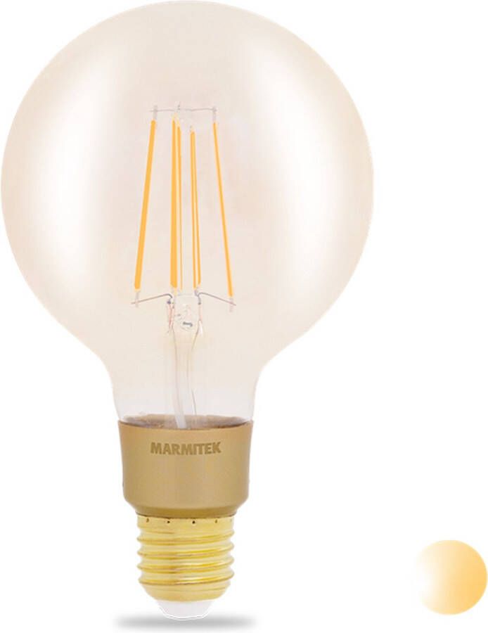 Marmitek GLOW LI Smart Wi-Fi LED filament bulb L E27 | 650 lumen | 6 W = 40 W Smartverlichting Transparant