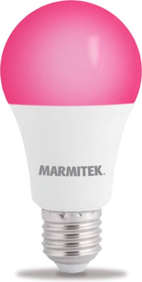 Marmitek Wifi Lamp E27 Glow MO Werkt met Google Home LED lamp E27 16 miljoen kleuren + warm tot koud wit instelbaar LED lamp Gloeilamp