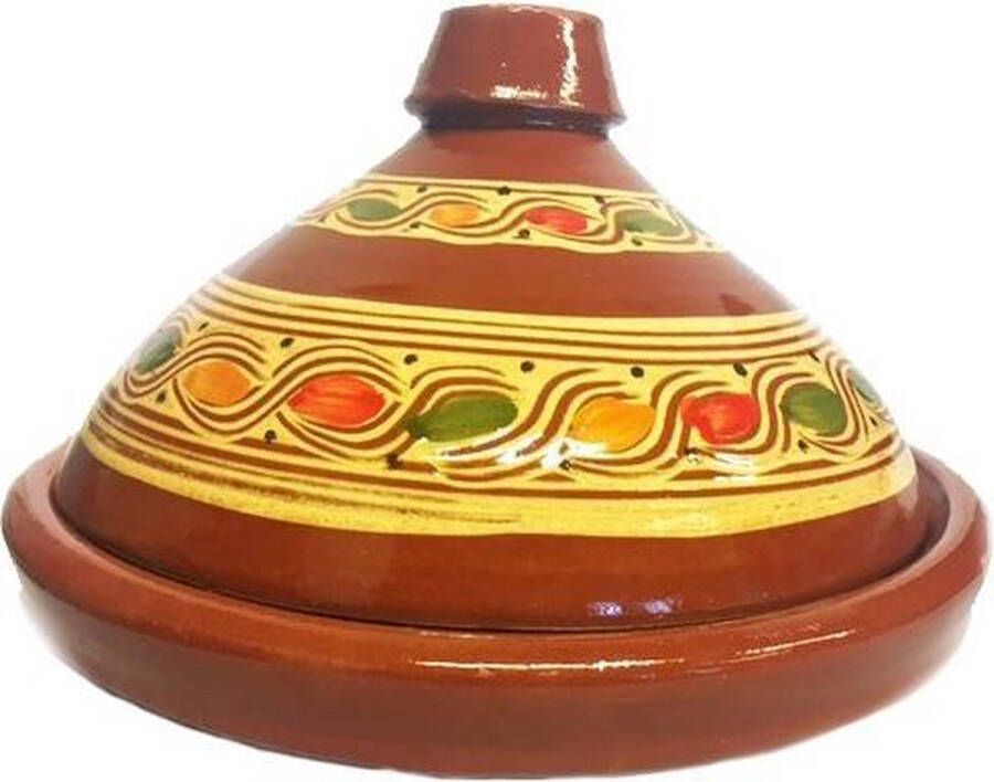 Marocstore.nl Marokkaanse Originele Tajine Aardewerk Ø 35 Cm