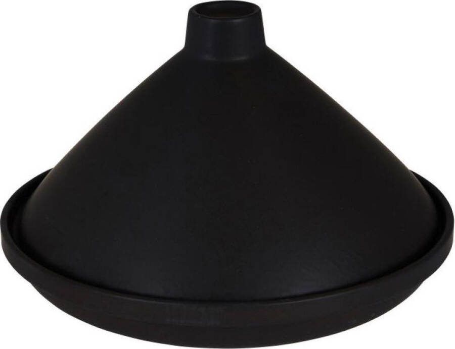 Marokkaanse tajine Ø24X14.5 aardewerk zwart