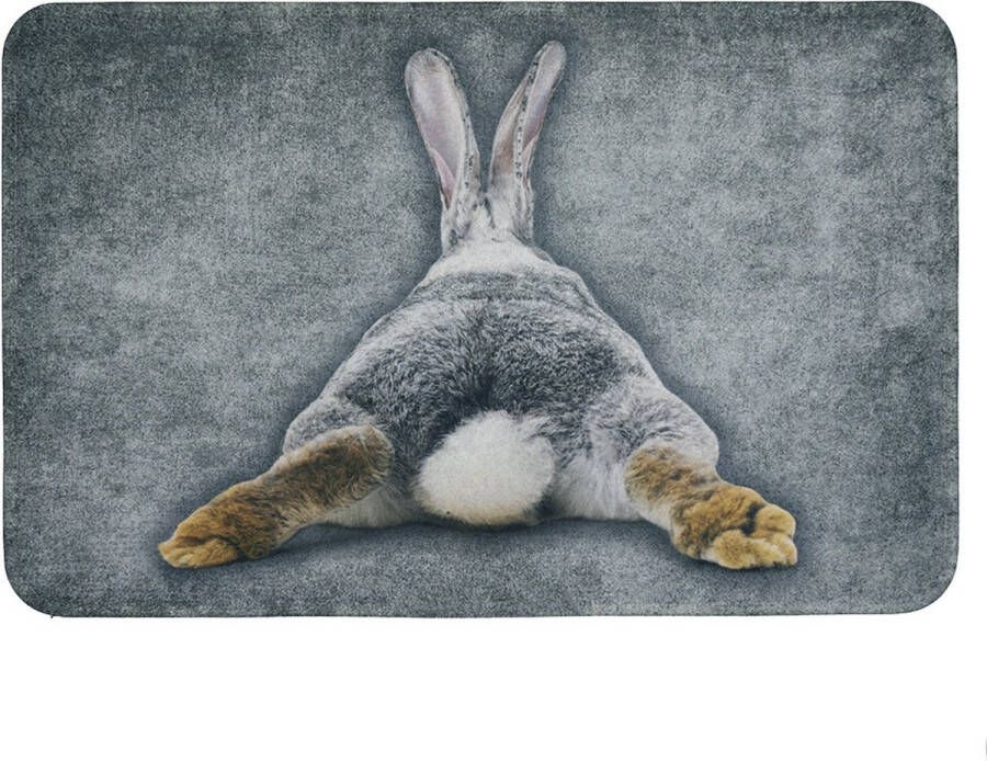 Mars & More Deurmat konijn gestrekte achterpoten