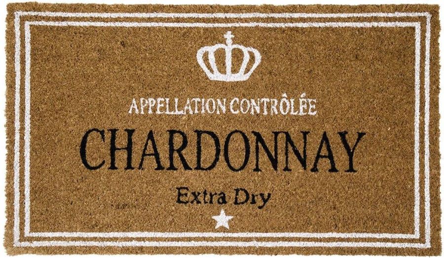 Mars & More Kokos Deurmat Wijn Chardonnay 75x45x2 cm