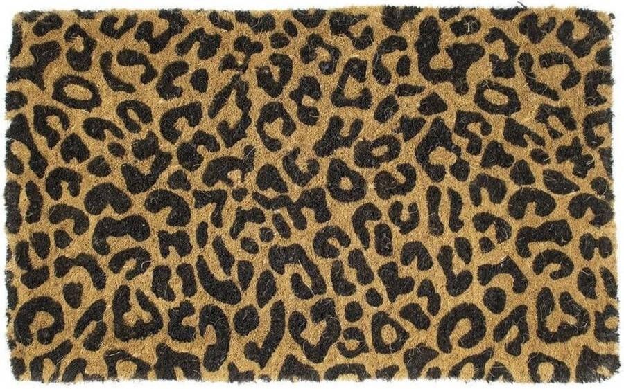 Mars & More kokosmat handgeweven panter 45x75 cm