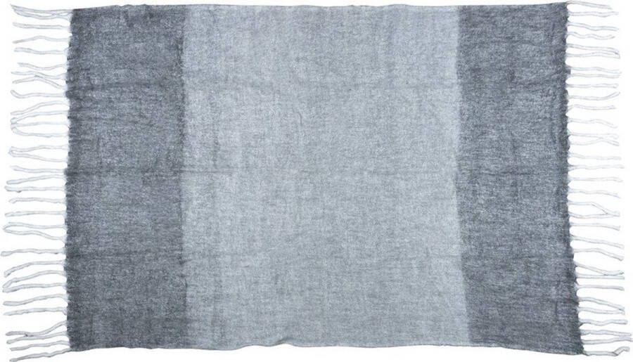 Mars & More Vloerkleed Tapijt Plaid Grijs Natuurlijk 130x170x1cm