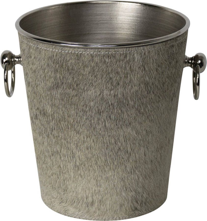 Mars & More Koeler Koeienhuid Champagne Aluminium 21x21x23cm |