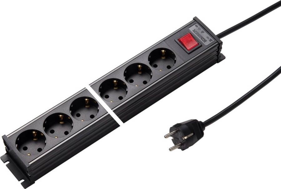 Martin Kaiser 12-voudige stekkerdoos met schakelaar 1 5m kabel 1101ZL12SW15 E3GU4