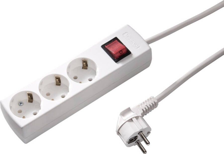 Martin Kaiser 3-weg stekkerdoos met schakelaar en 5m kabel 1049ZL5-15W KWS E3J7V