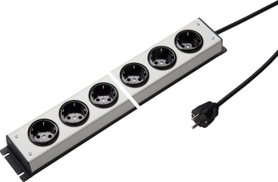Martin Kaiser stekkerdoos 10-voudig aardingscontact 1 5m kabel 1057ZL10L-SW15 E3GVV