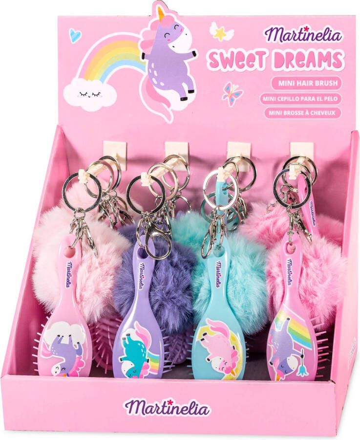 Martinelia Unicorn Sweet Dreams haarborstel met hanger