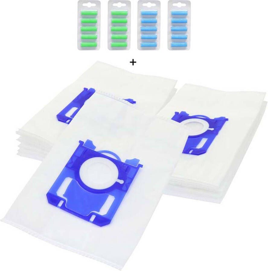 MartyPrint geschikt voor AEG Electrolux S-Bag 3-D stofzuigerzakken 20 stuks + 20 geurstaafjes