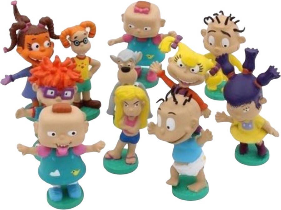 Marukats Rugrats Go Wild set 11 figuren Ratjetoe Speelfiguren met Chuckie Finster en Dil Pickles
