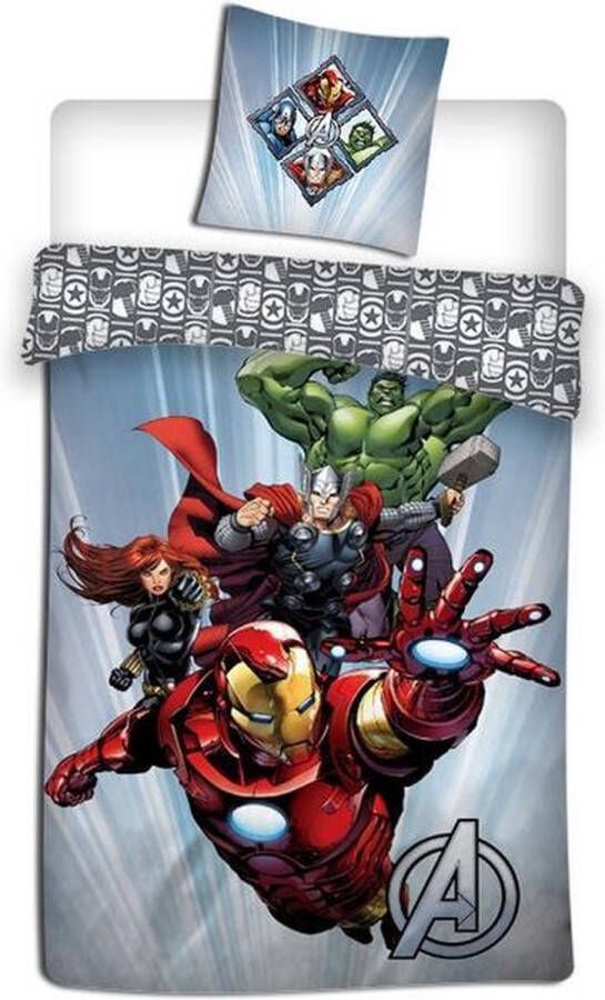 Marvel Avengers Dekbedovertrek 140 x 200 cm Polyester