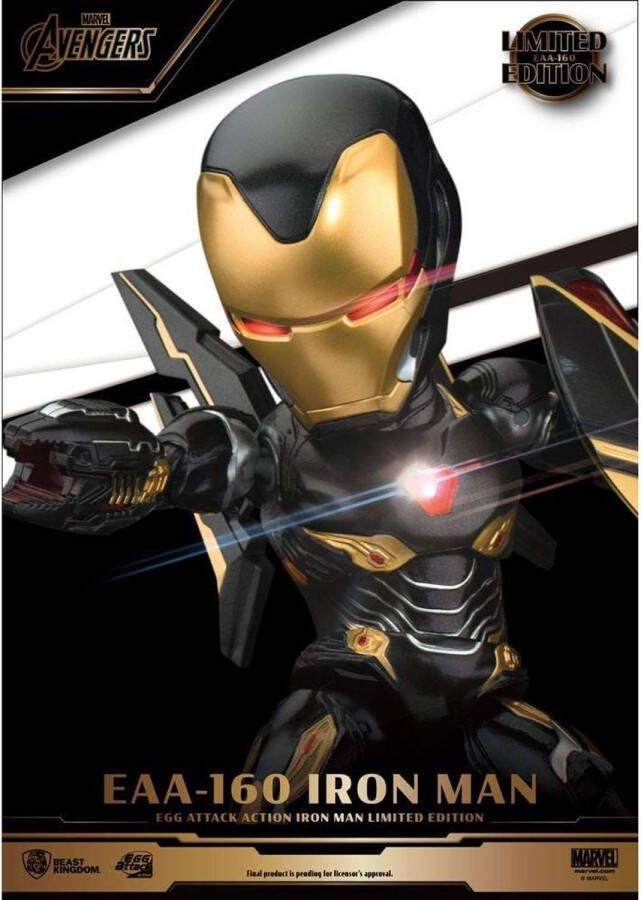 Marvel Beast Kingdom Toys Iron Man Actiefiguur Iron Man Mark 50 Limited Edition 16 cm Avengers Infinity War Egg Attack Multicolours