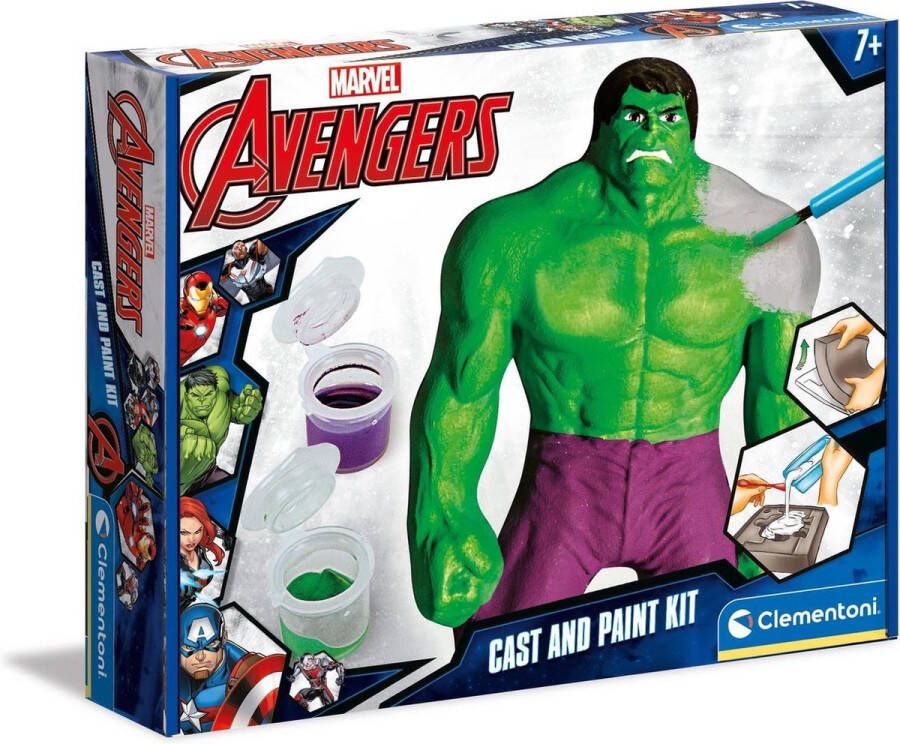 Marvel Clementoni Schilderset Strenght Of Hulk Junior 3-delig