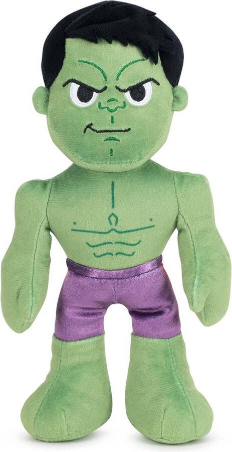 Marvel Hulk Pluche Knuffel 27 cm (Spidey and his amazing friends) {Superheld Avengers Endgame Plush Toy Speelgoed knuffelpop voor kinderen jongens meisjes Spider man Hulk Captain America Iron Man Thor}