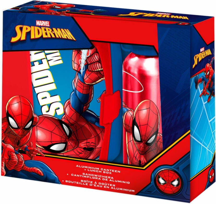 Marvel Schoolset Broodtrommel Met Drinkfles Spiderman