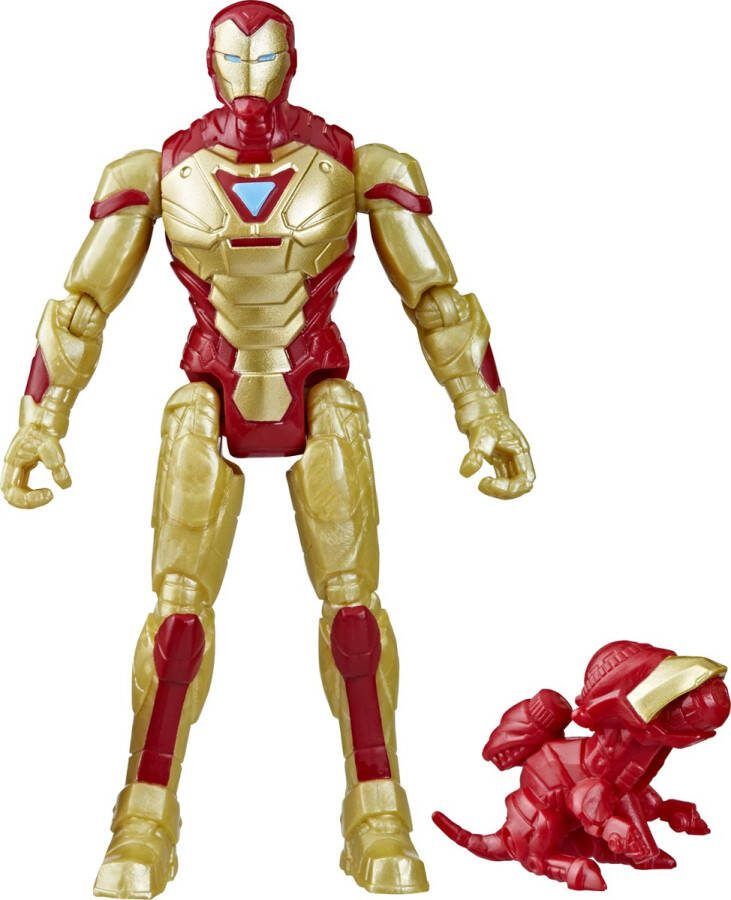 Marvel Mech Strike Mechasaurs Iron Man actiefiguur 10 cm