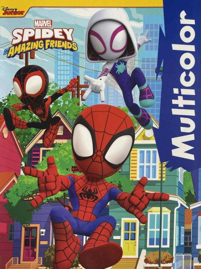 Marvel MultiColor kleurboek Disney Junior Spidey and his Amazing Friends