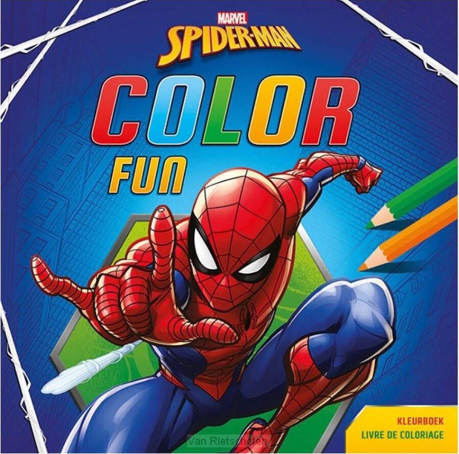 Marvel Kleurboek Color Fun Junior 22 3 X 22 1 Cm Donkerblauw