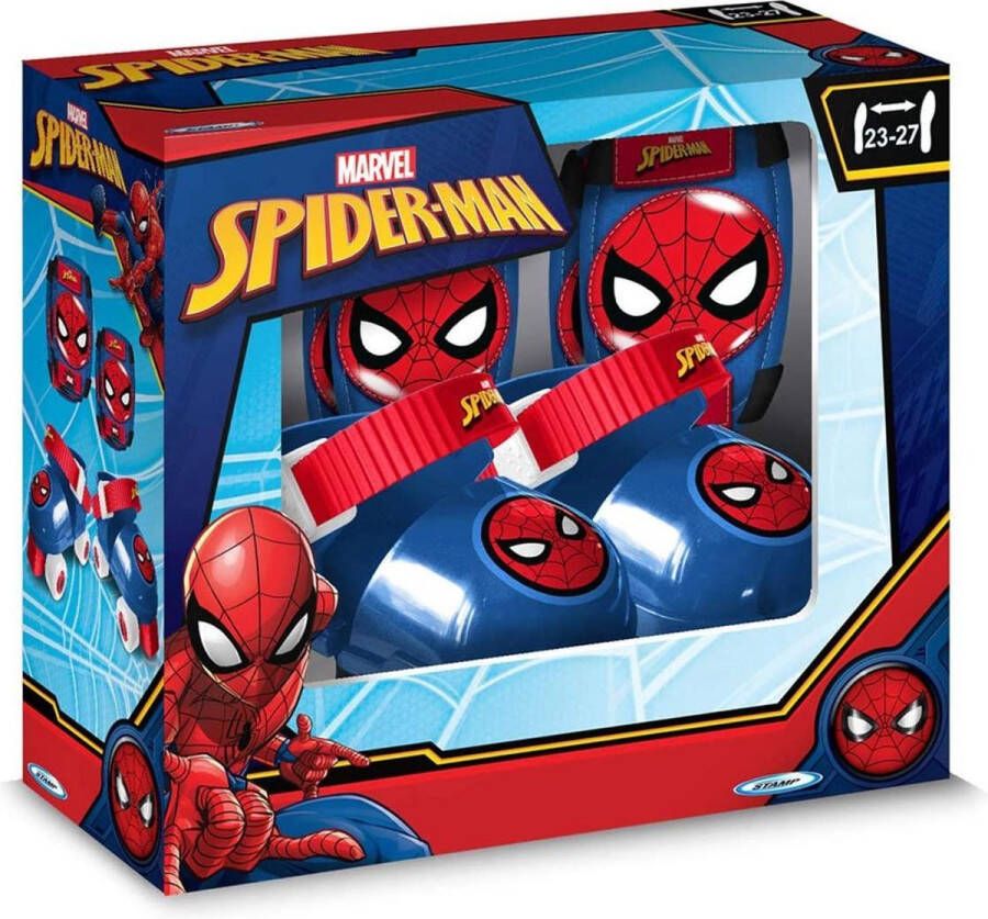 Marvel Spider-man Rolschaatsen Met Bescherming Blauw rood Maat 23-27