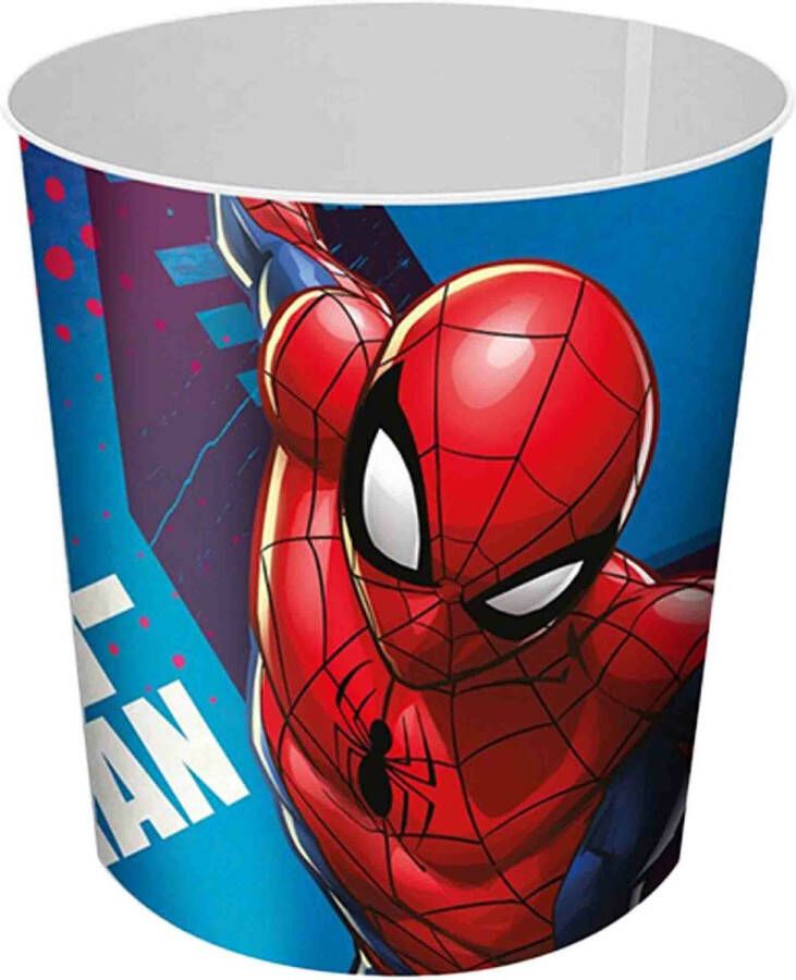 Marvel Spiderman prullenbak papiermand kunststof 21 5 x 21 cm Prullenmanden
