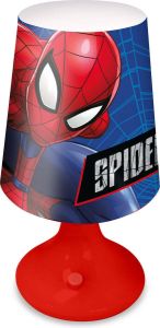 Marvel Spidermand tafellamp bureaulamp nachtlamp voor kinderen rood kunststof 18 x 9 cm Nachtlampjes