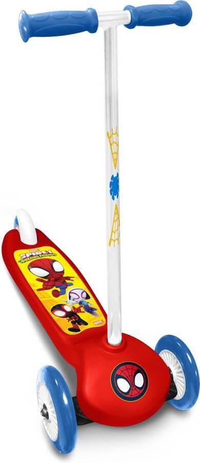Marvel Spidey 3-wiel Kinderstep Junior Voetrem Rood blauw