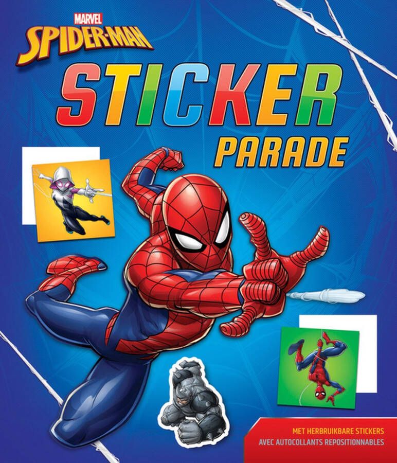 Marvel Stickerparade Spider-man Junior 28 X 24 Cm Donkerblauw